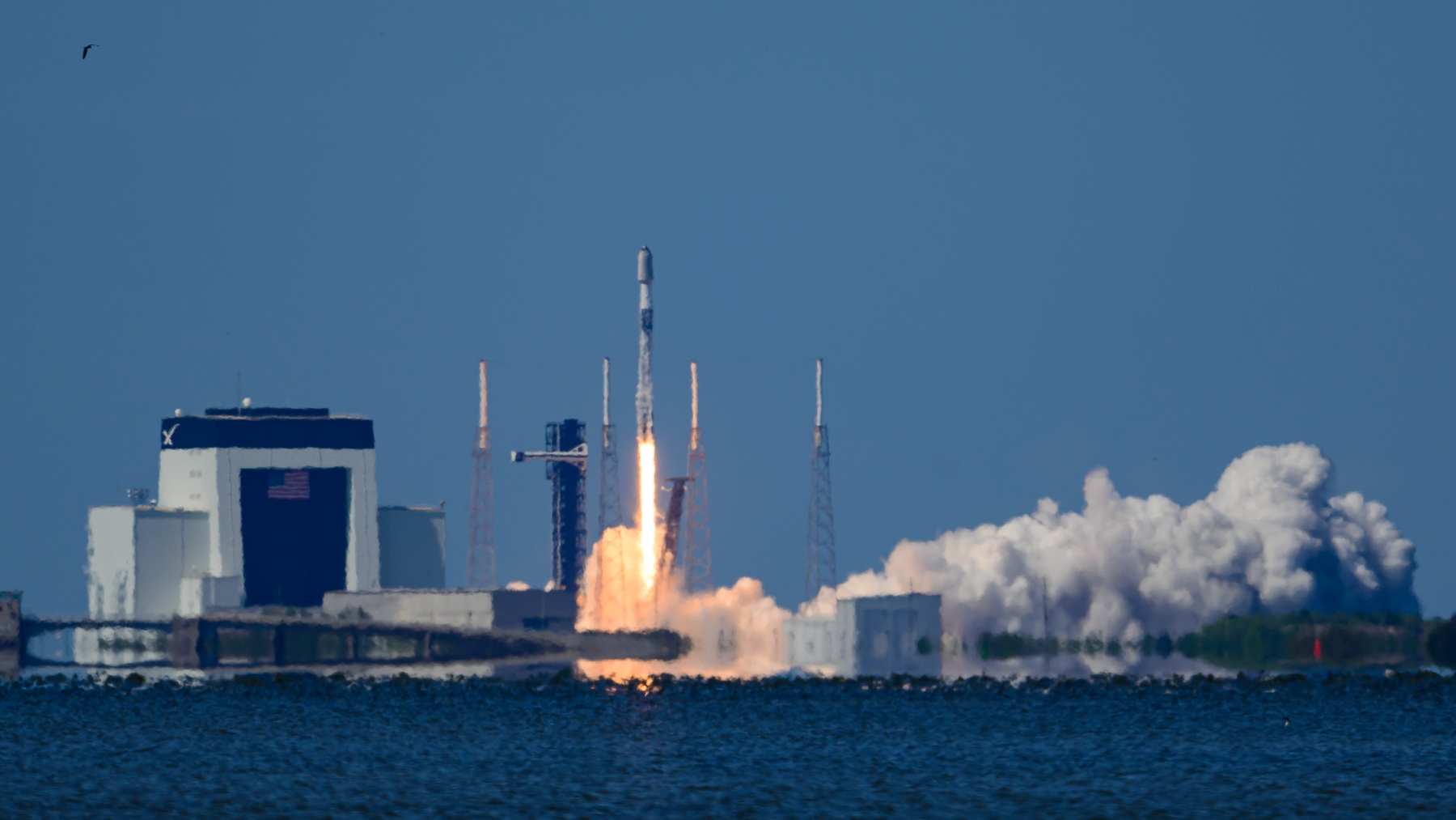 Despegue de un cohete de SpaceX.