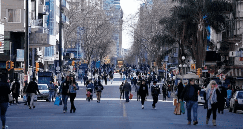 Una avenida en Montevideo