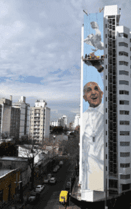 Un mural en La Plata inmortaliza al Papa Francisco