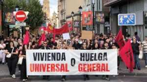 UGT y CC.OO. llevan la crisis de la vivienda a la huelga general